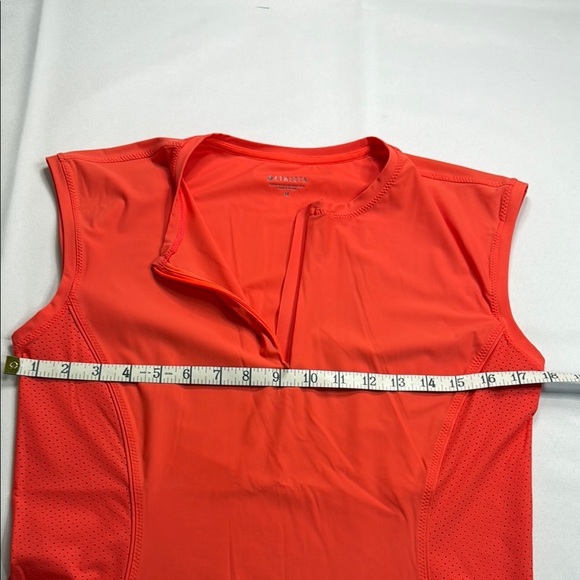 Athleta Orange Sleeveless Muscle Tee Relaxed Fit - Picture 3 of 5